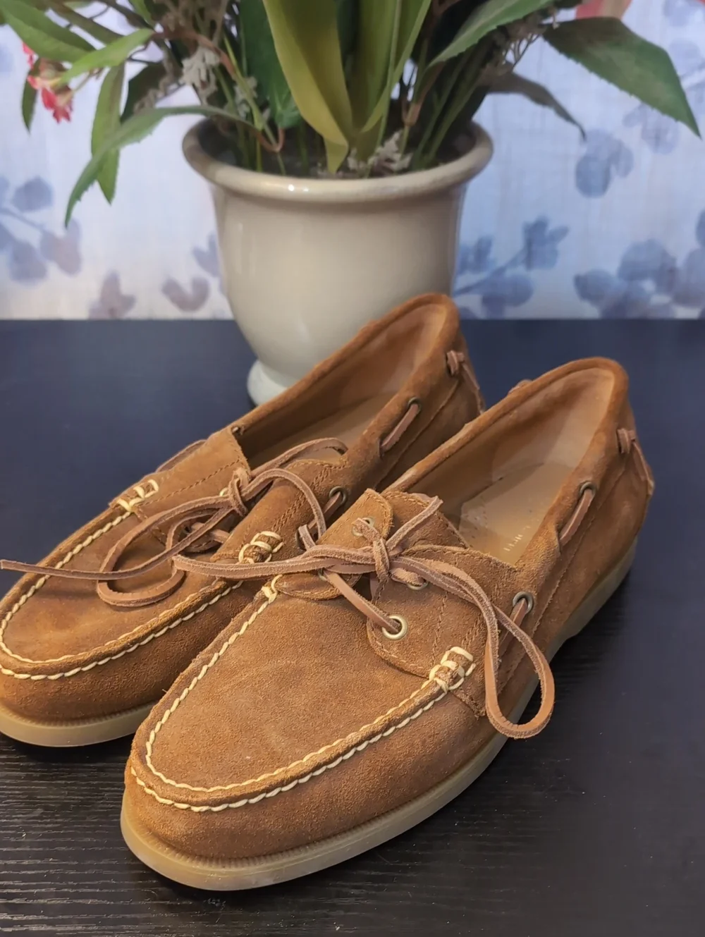 Polo by Ralph Lauren Tan Suede Men’s Boat Shoes